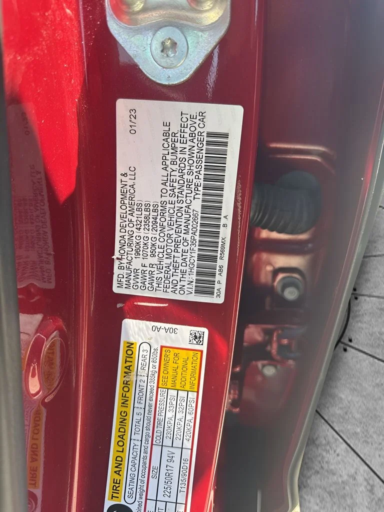 Used 2023 Red Honda EX image 36