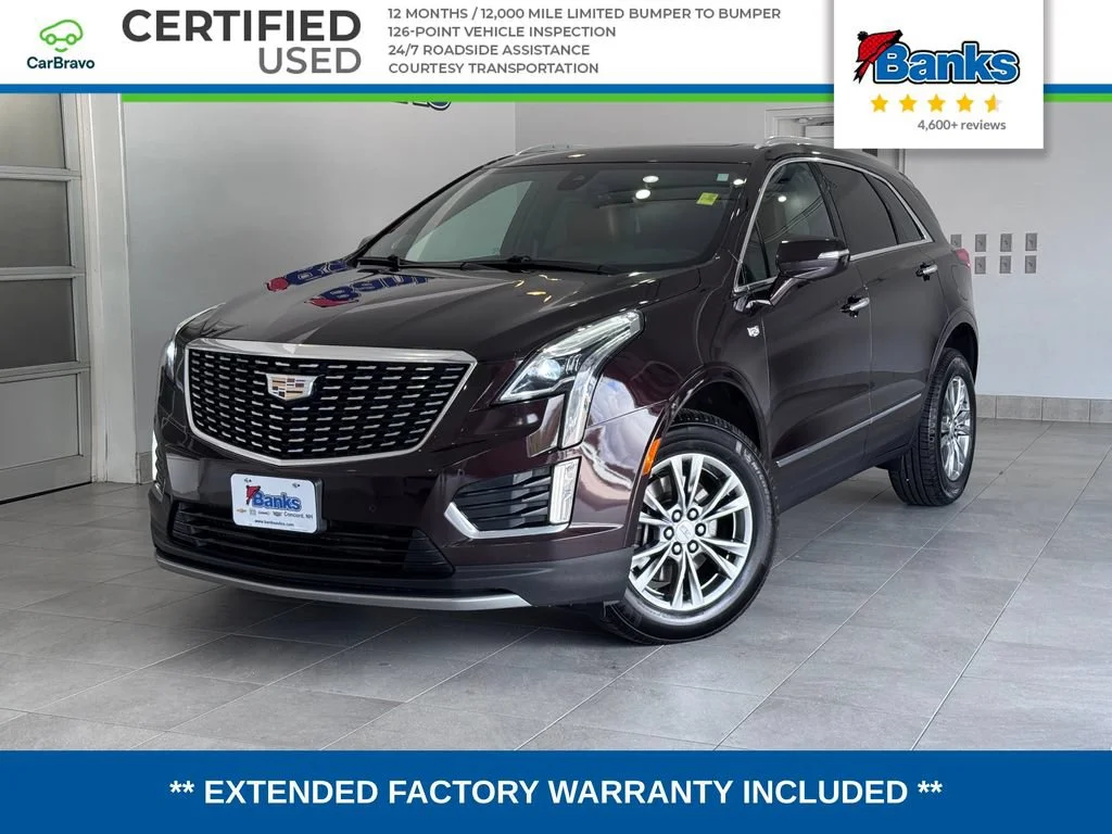 Certified Used 2020 GARNET METALLIC Cadillac Premium Luxury AWD image 1