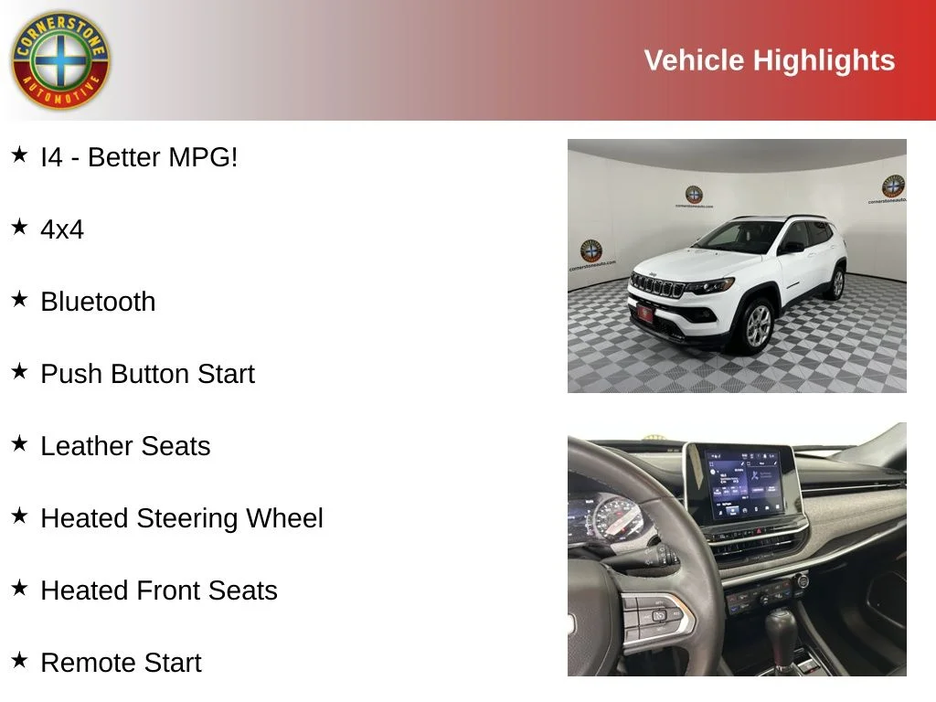 Used 2025 Jeep Compass Latitude with VIN 3C4NJDBN6ST547394 for sale in Elk River, Minnesota