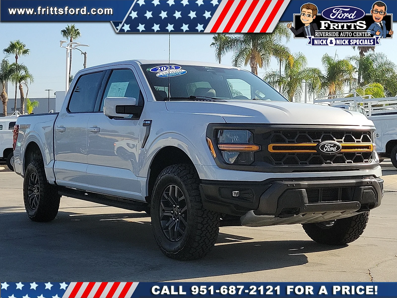 Certified Used 2025 White Metallic Ford Tremor image 21