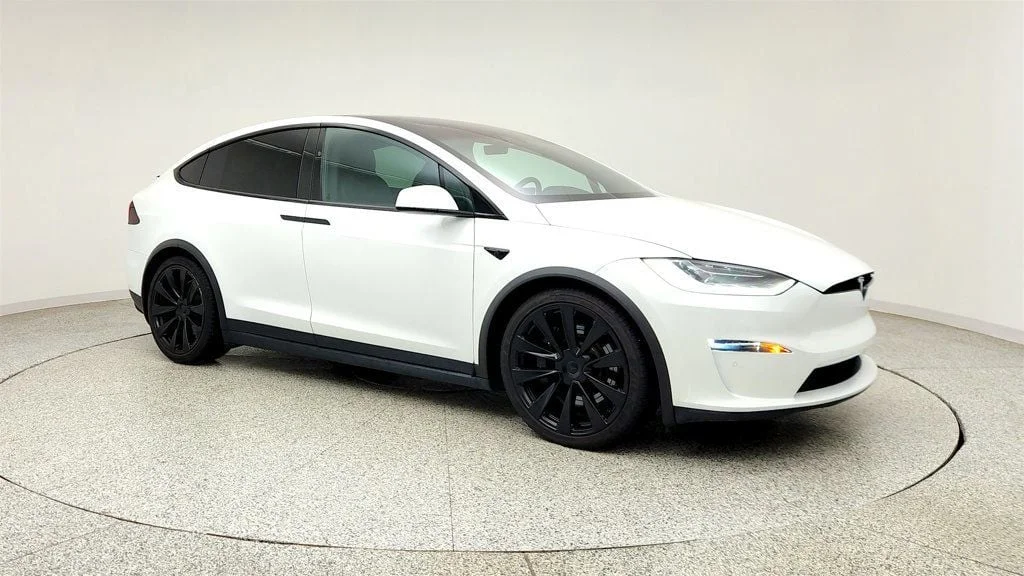 Used 2022 Pearl White Multi-Coat Tesla AWD w/ 22