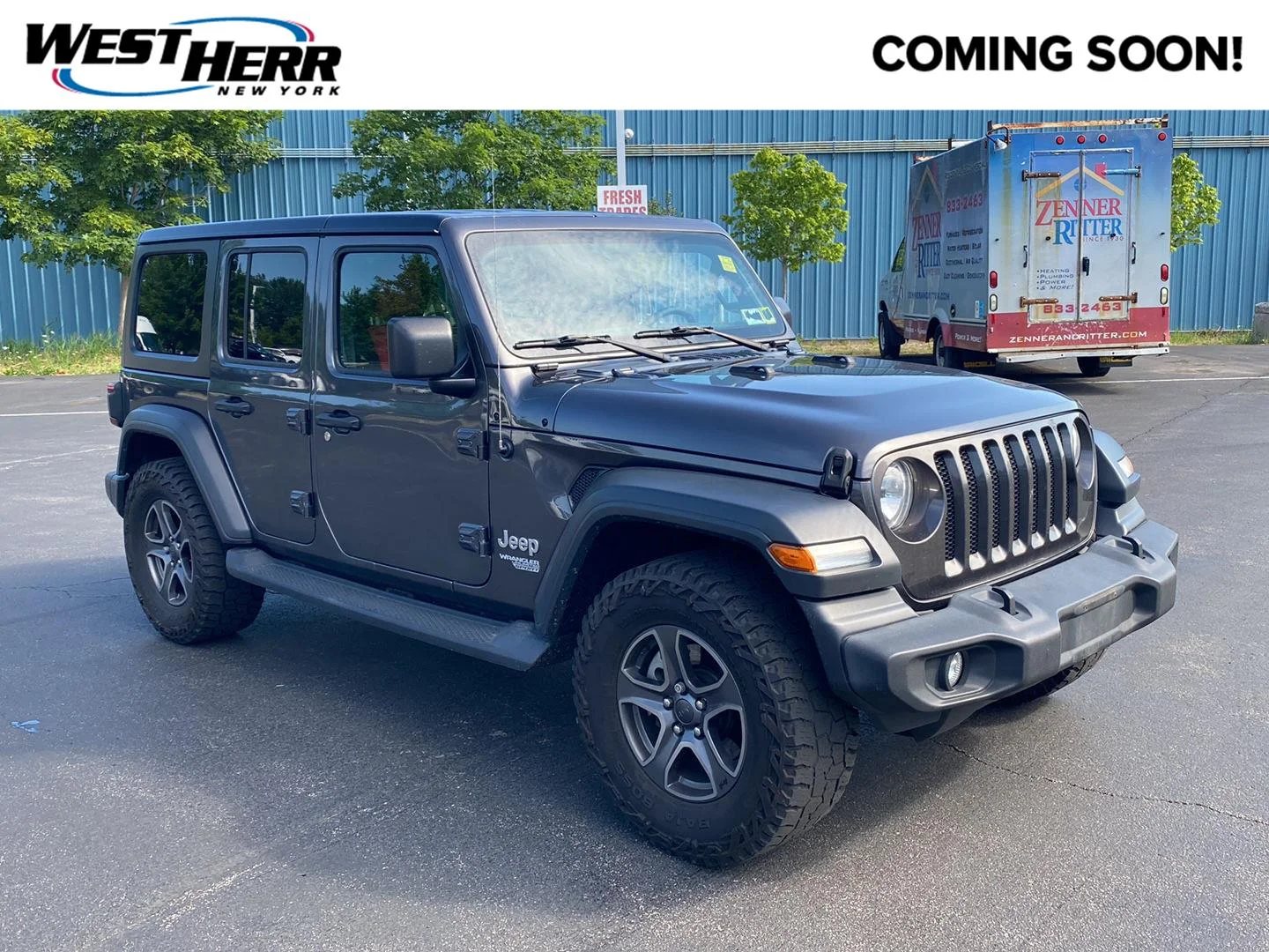 Used 2018 Granite Crystal Metallic Clearcoat Jeep Sport S image 1