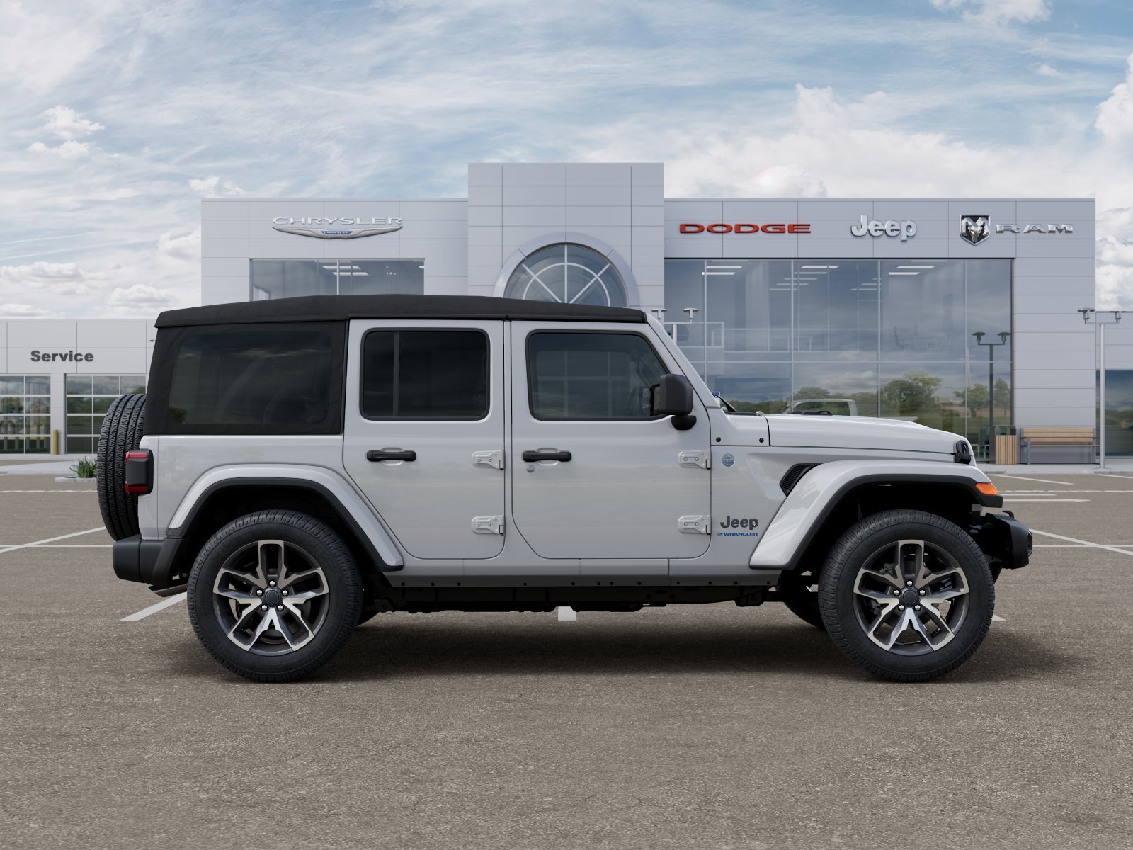 New 2025 Bright White Clearcoat Jeep Sport S 4xe image 32