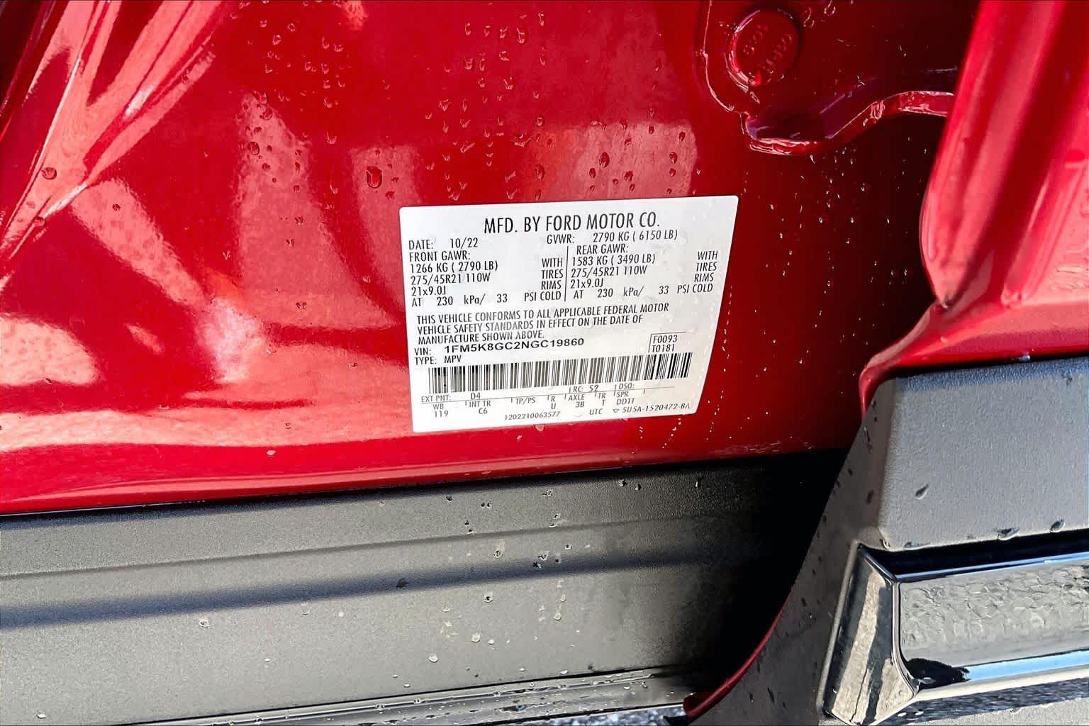 Used 2022 Rapid Red Metallic Tinted Clearcoat Ford ST image 35