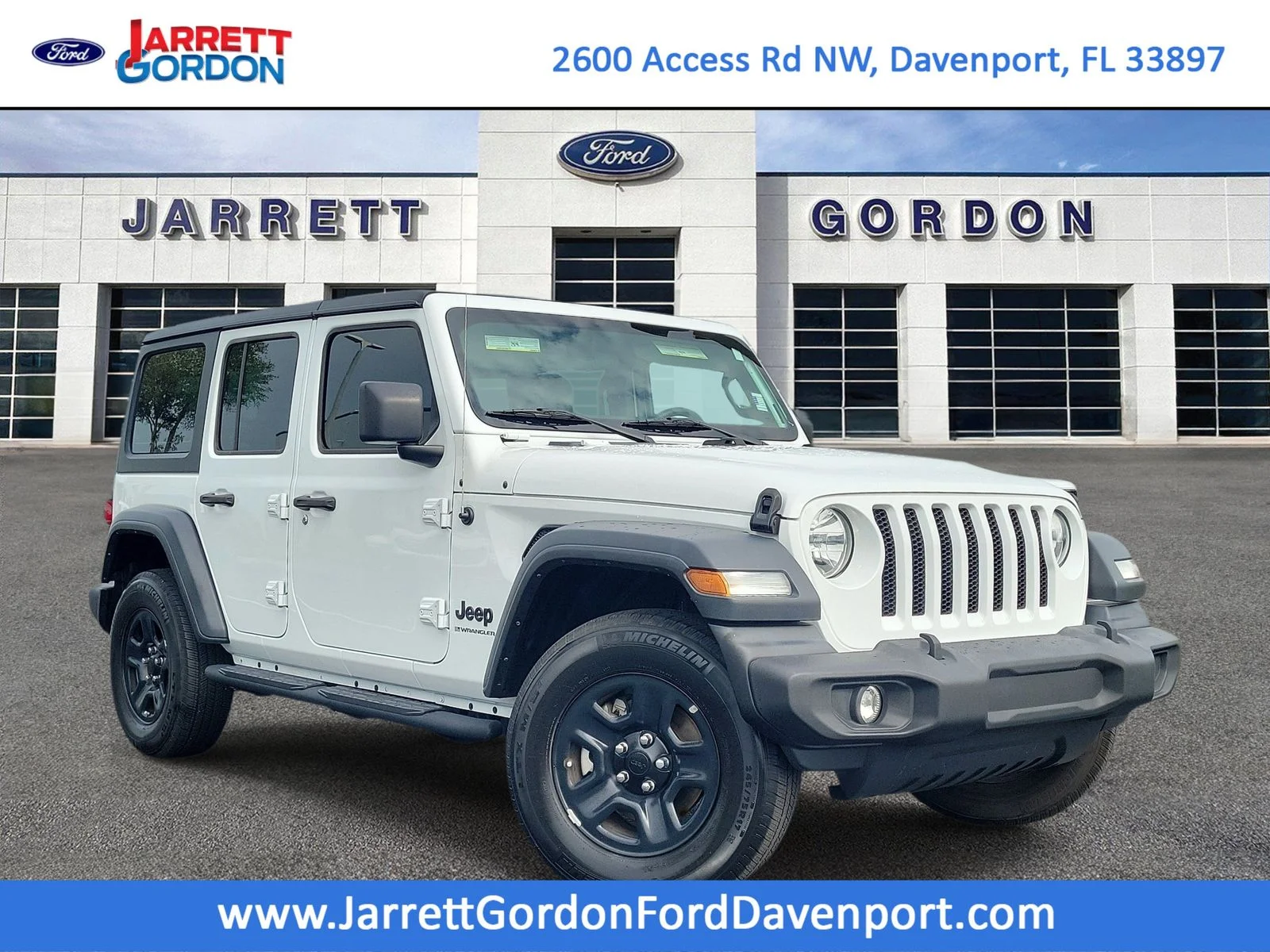 Certified Used 2023 White Jeep Sport image 1