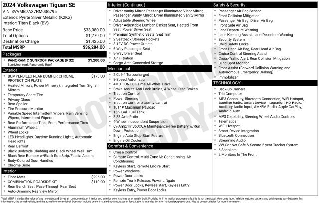 Used 2024 Silver Volkswagen 2.0T SE image 25