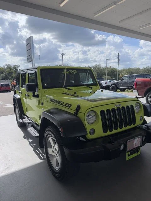 Used 2017 Green Jeep Unlimited Sport image 2