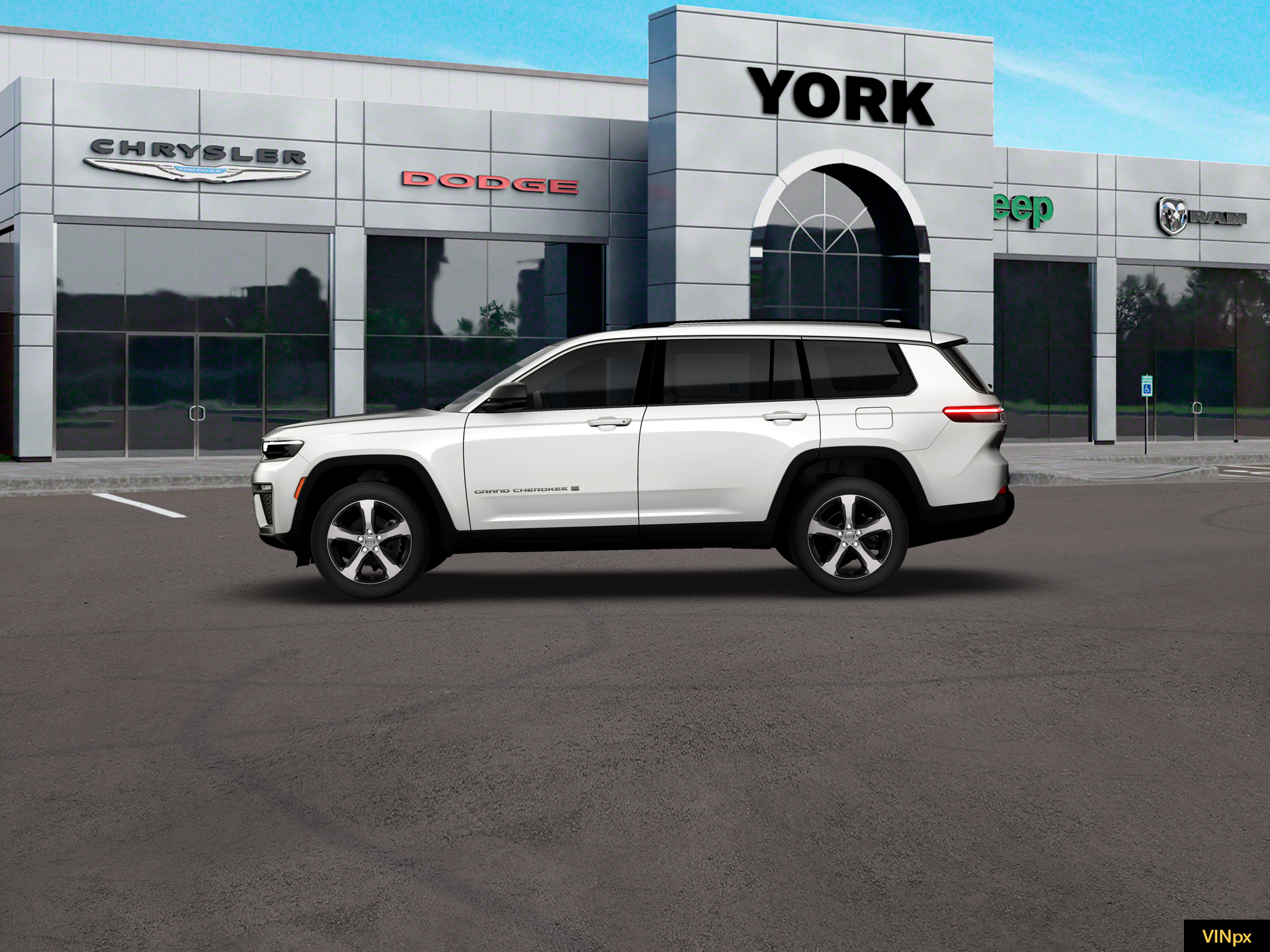 New 2026 Bright White Clear-Coat Exterior Paint Jeep Limited image 3