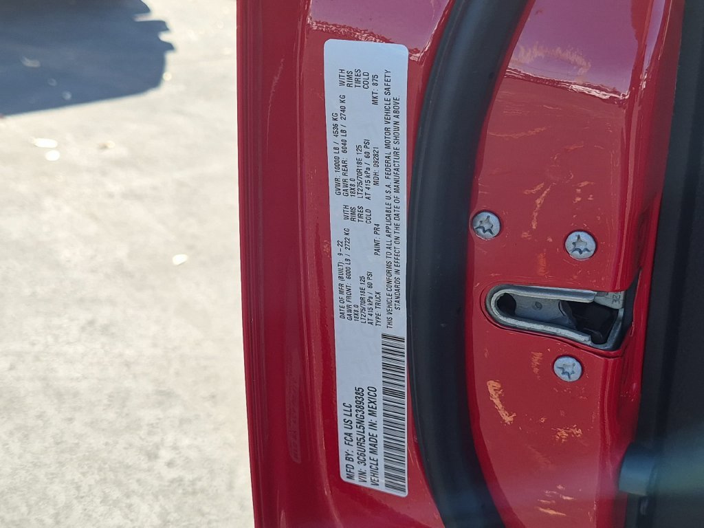 Used 2022 Flame Red Clearcoat Ram Big Horn image 32