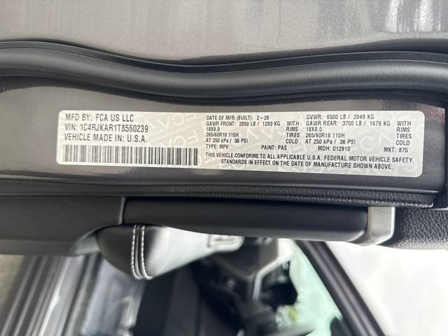New 2026 Baltic Gray Metallic Clearcoat Jeep Laredo Altitude image 17