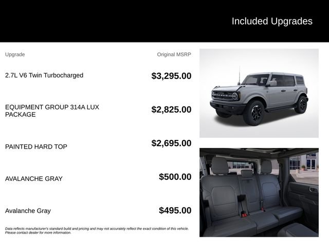 New 2026 Avalanche Gray Ford Outer Banks® image 5