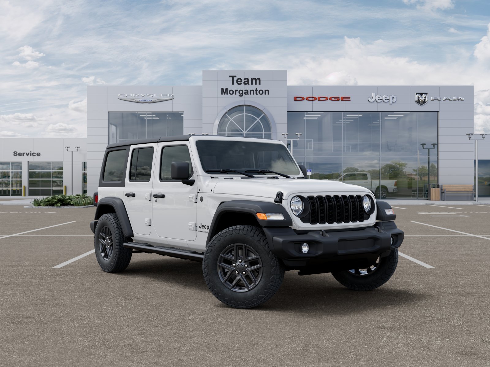 New 2026 Bright White Clear-Coat Exterior Paint Jeep Sport S image 27