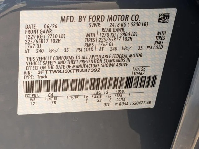 New 2026 Azure Gray Metallic Tri-Coat Ford XLT image 34