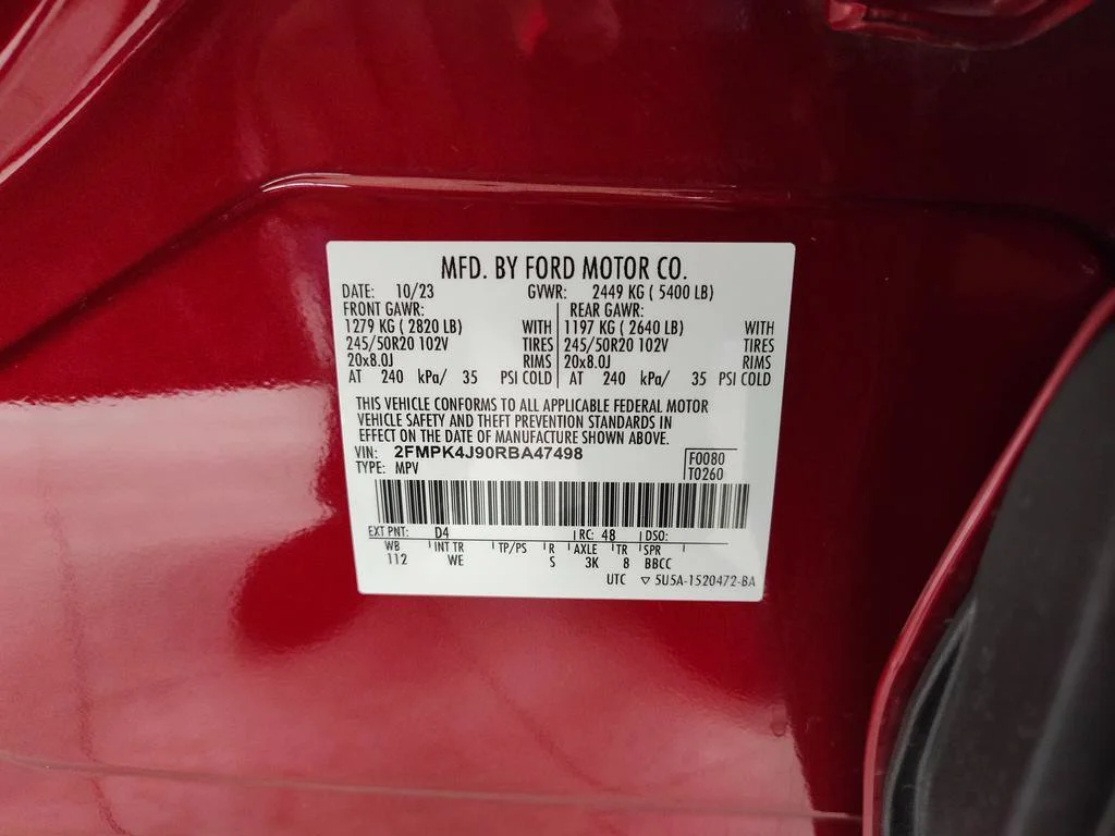 Certified Used 2024 Red Metallic Ford ST Line image 27
