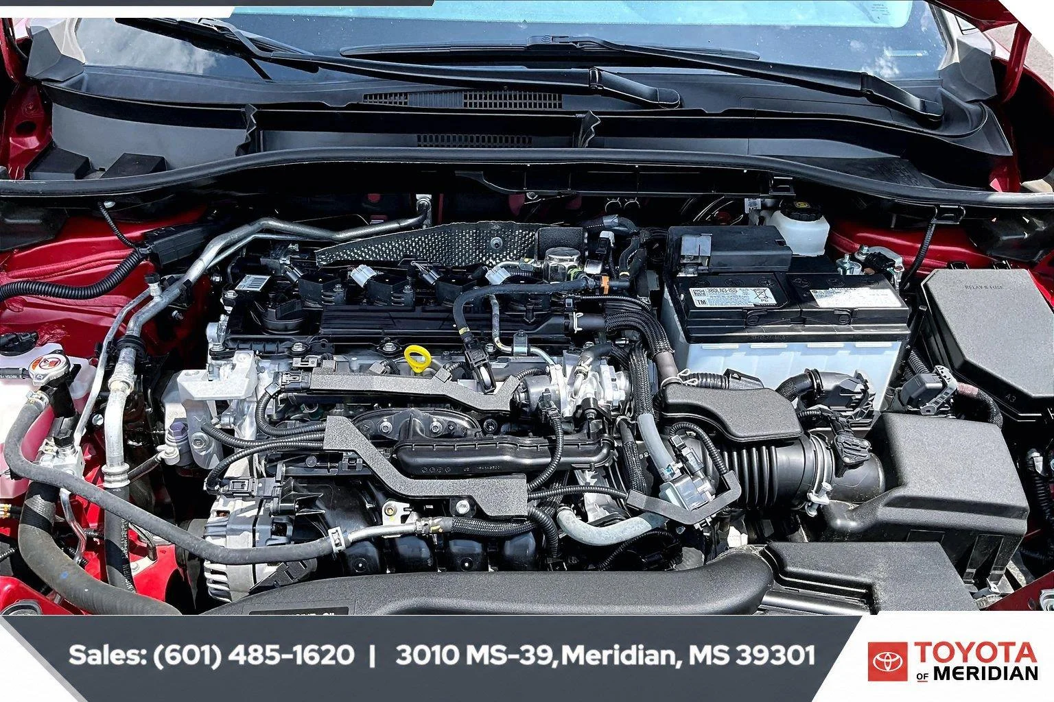 Used 2023 Barcelona Red Metallic Toyota LE image 8