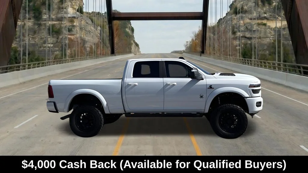 New 2026 Bright White Clear-Coat Exterior Paint RAM Laramie image 11