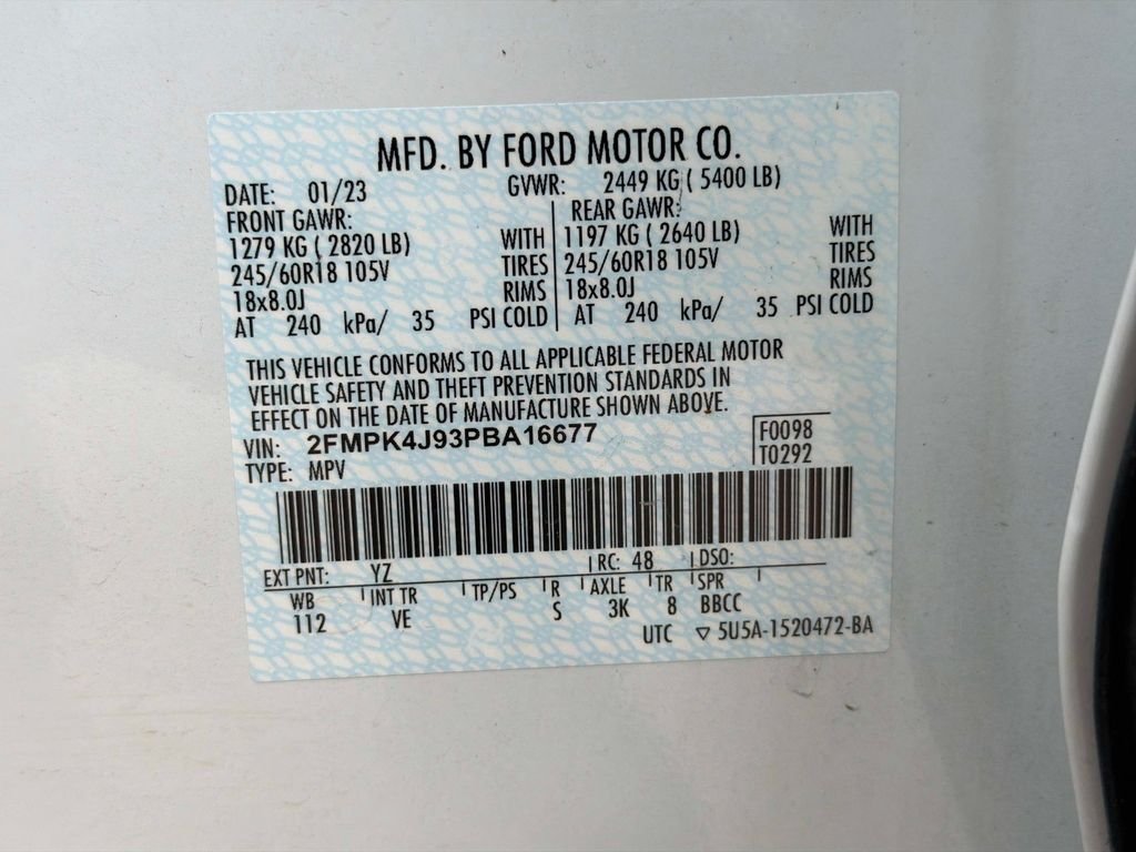 Used 2023 White Ford SEL image 36