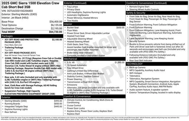 Used 2025 Sterling Metallic GMC Elevation image 36