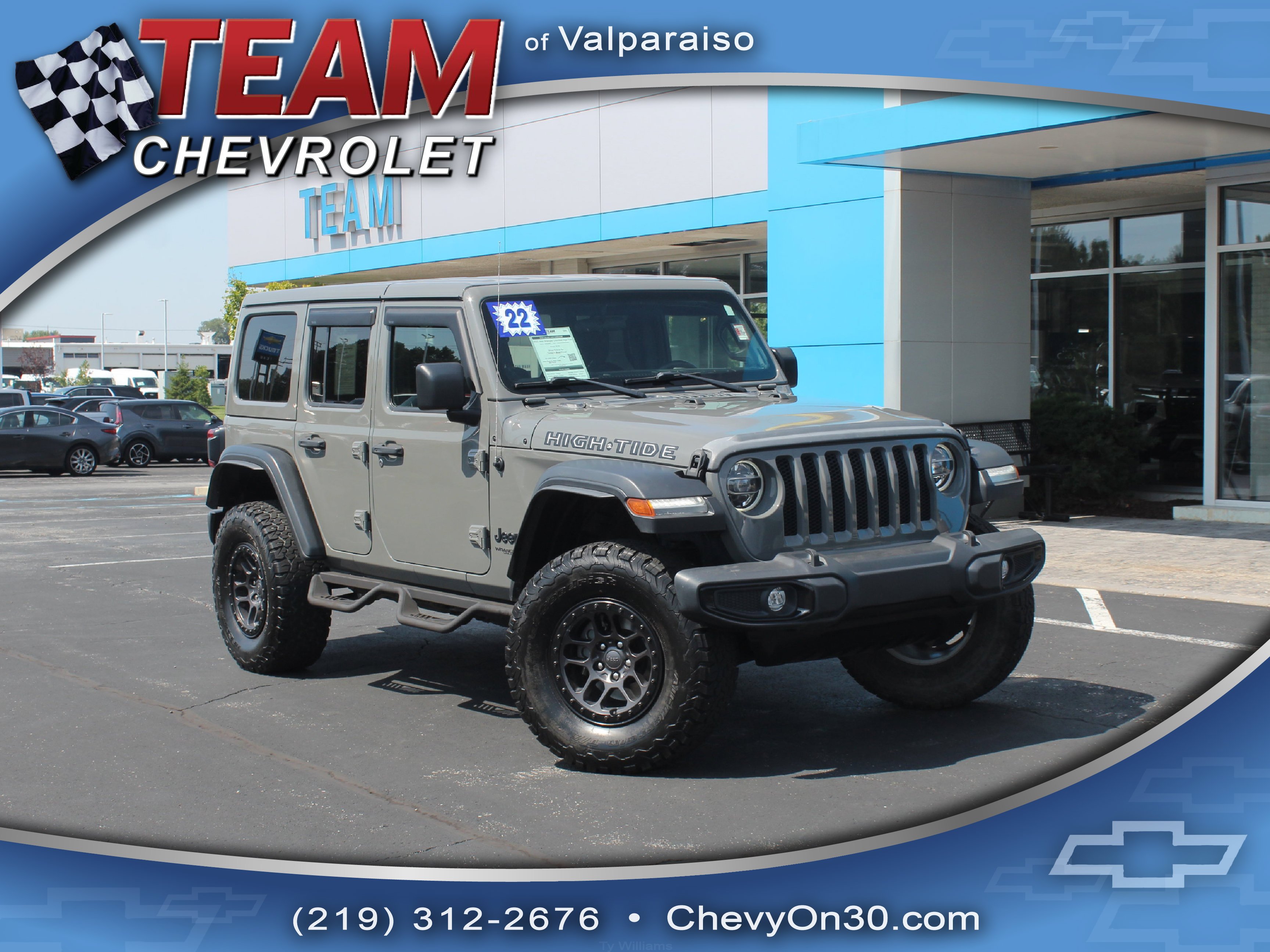 Used 2022 Gray Jeep High Tide 4x4 image 1