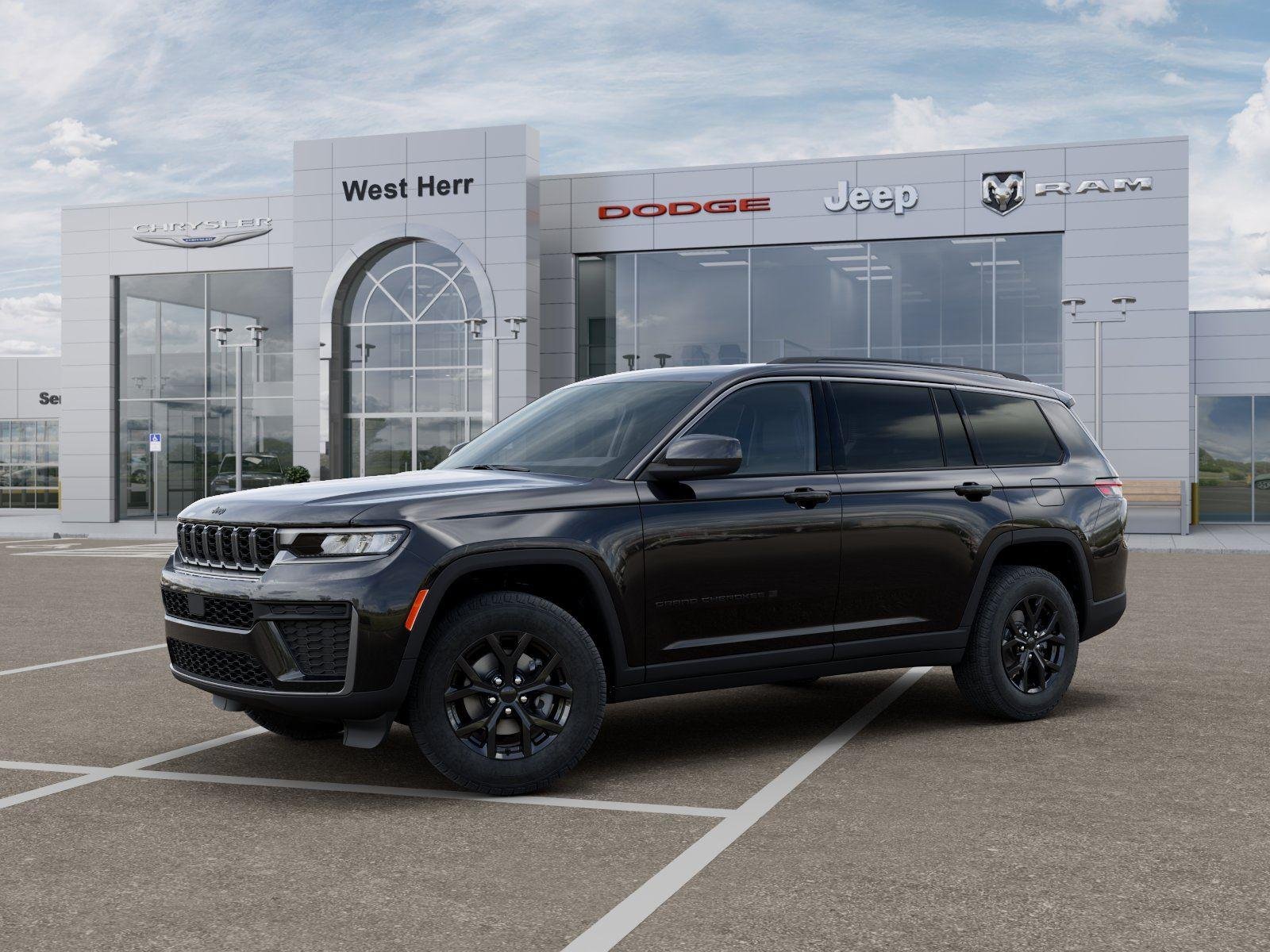 New 2026 Diamond Black Crystal Pearlcoat Jeep GRAND CHEROKEE L LAREDO ALTITU image 2