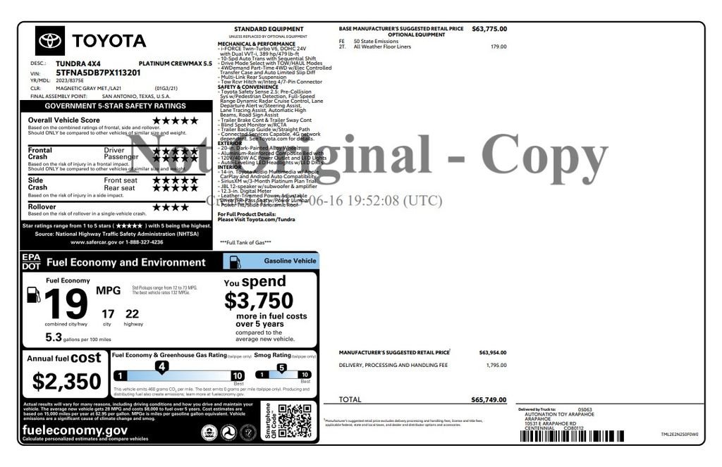 Certified Used 2023 Gray Toyota Platinum image 4