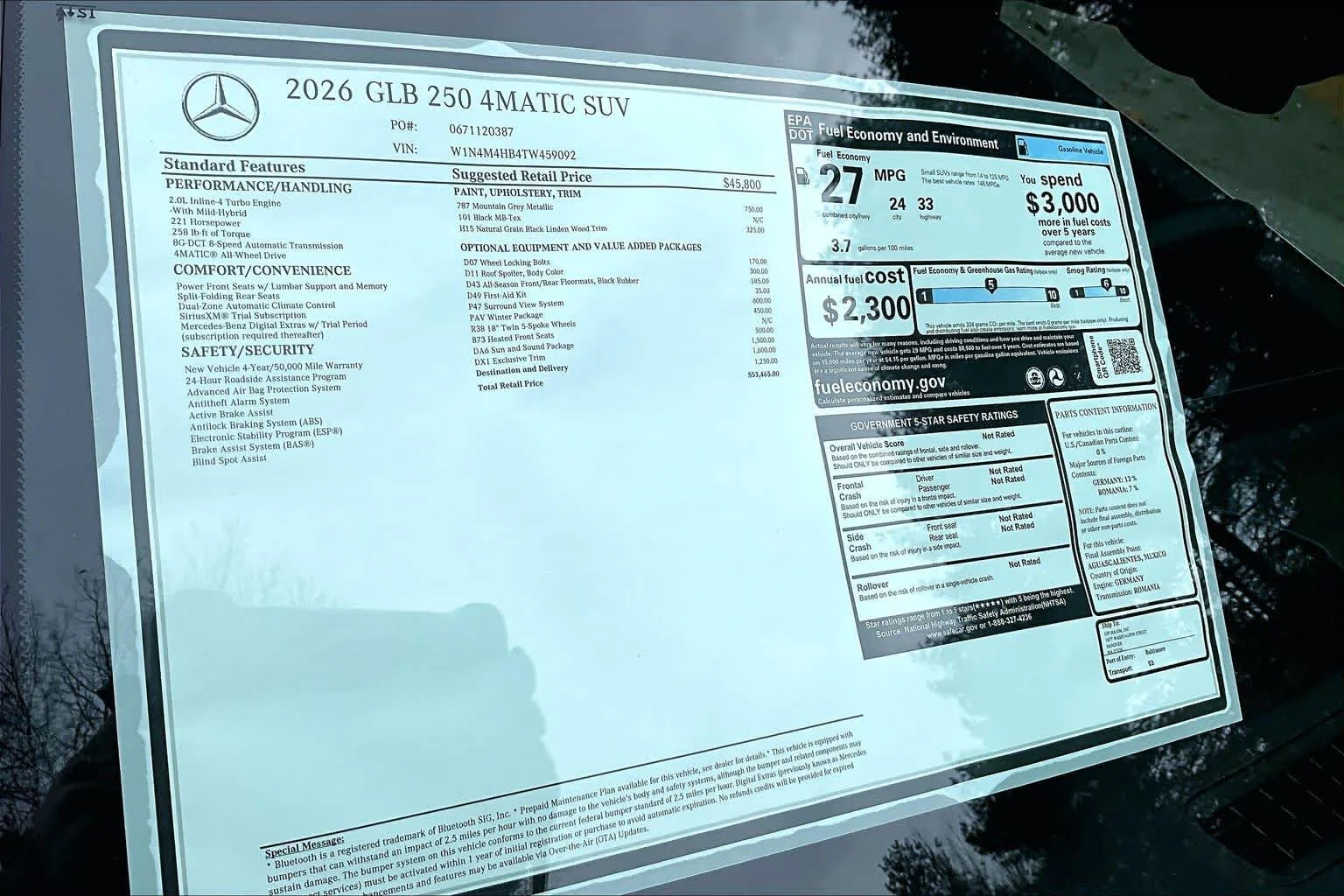 New 2026 Mountain Grey Metallic Mercedes-Benz GLB 250 image 17