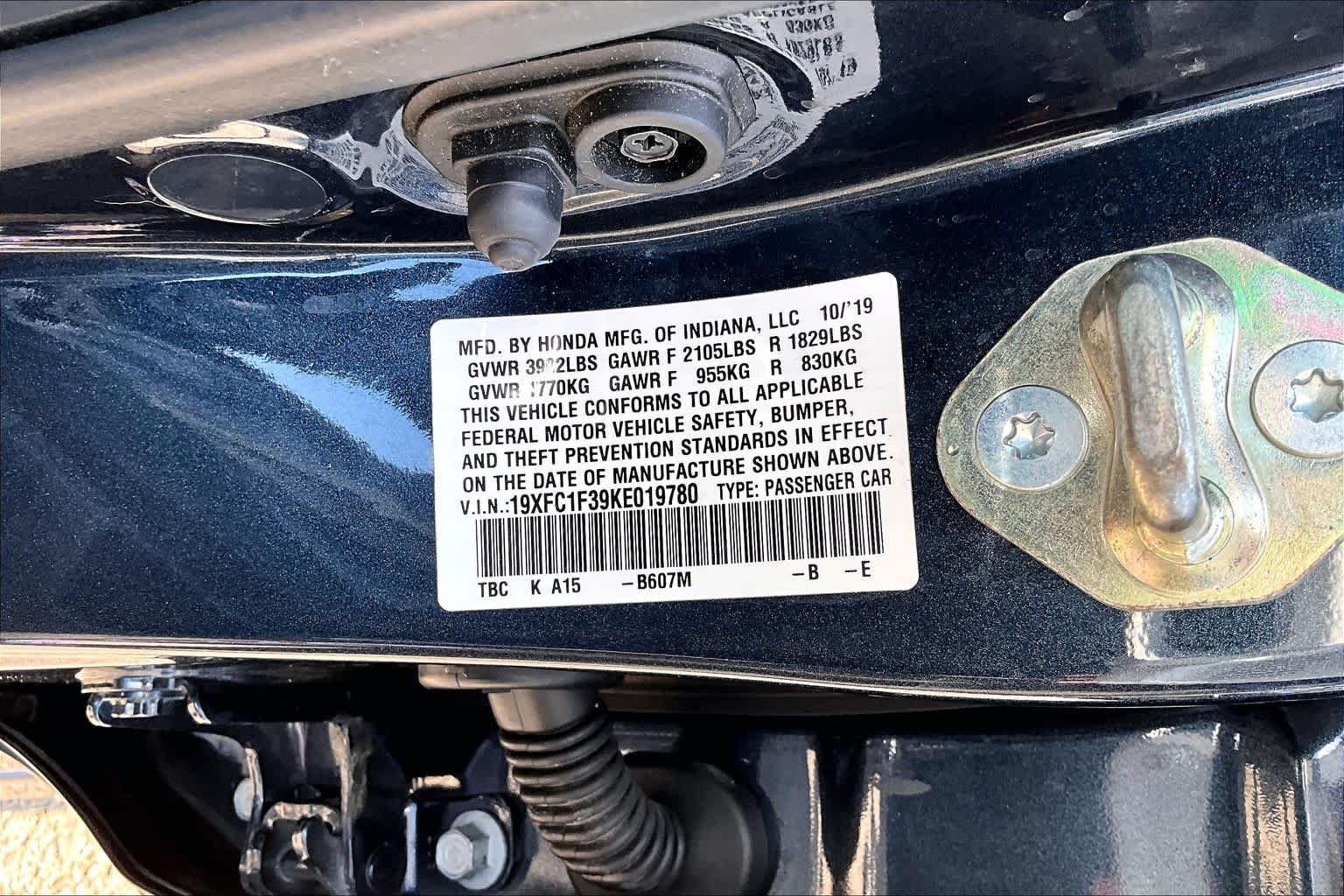 Used 2019 Cosmic Blue Metallic Honda EX image 34