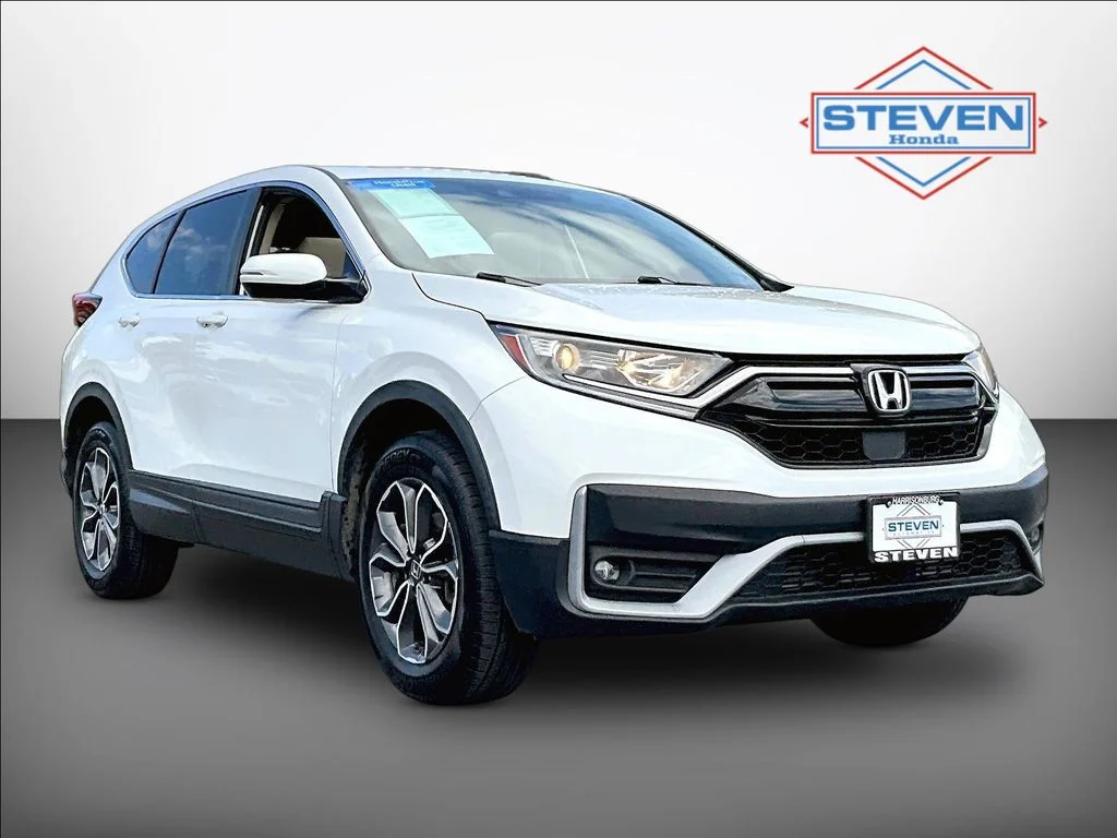 Certified Used 2021 Platinum White Pearl Honda EX image 1