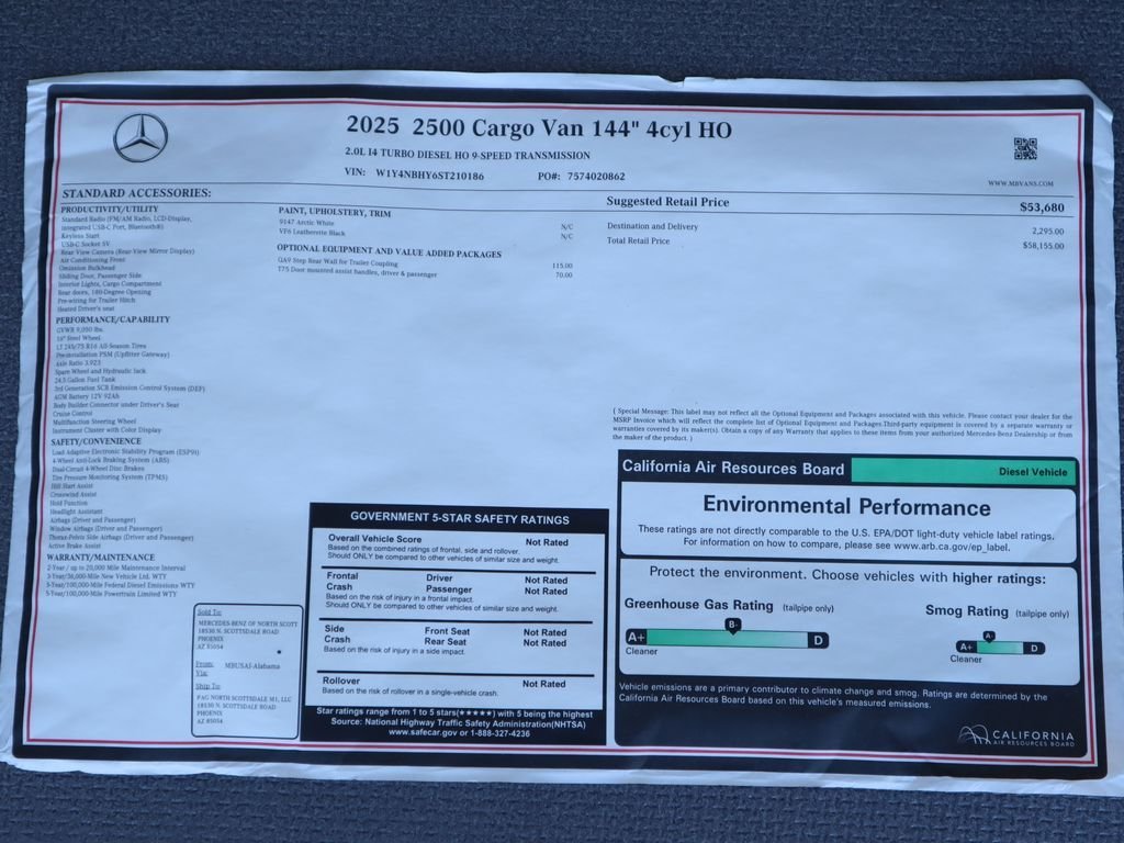 2025 Mercedes-Benz Sprinter Cargo Van Base - Photo 10