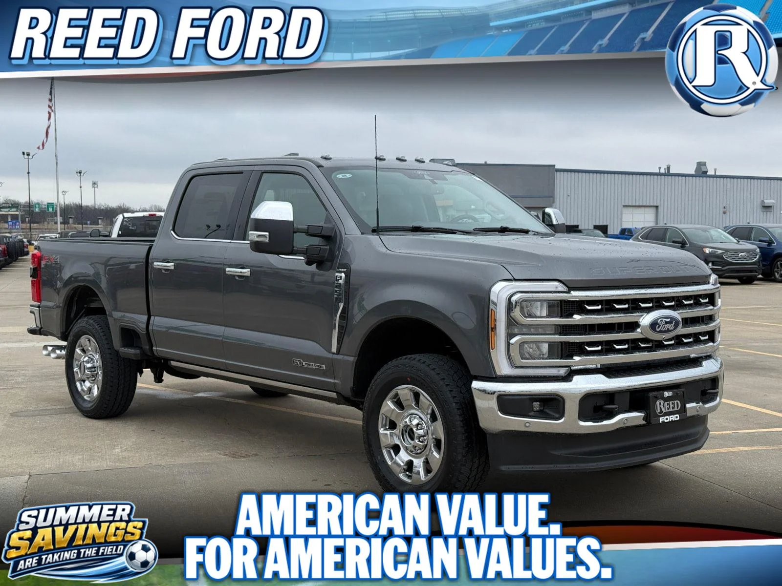 New 2026 Carbonized Gray Metallic Ford LARIAT image 1