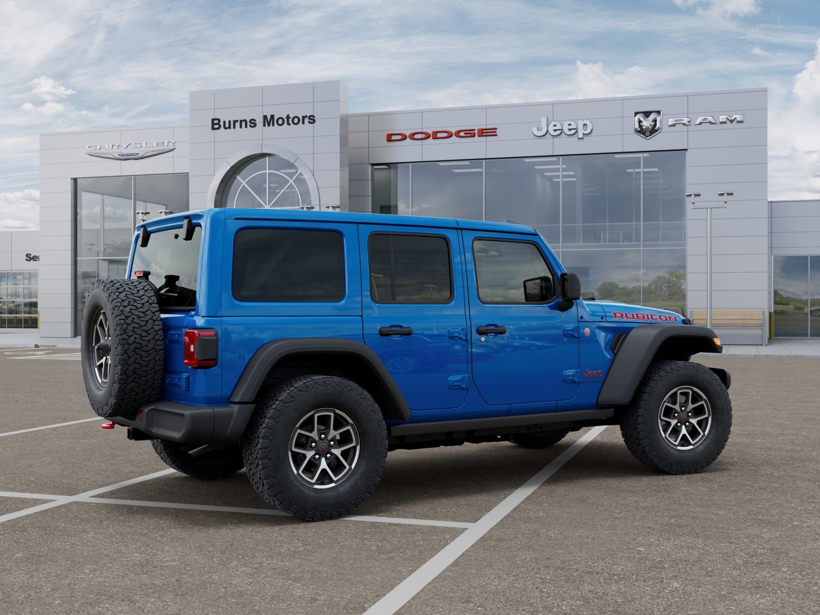 New 2026 Hydro Blue Pearlcoat Jeep Rubicon 4-Door image 4