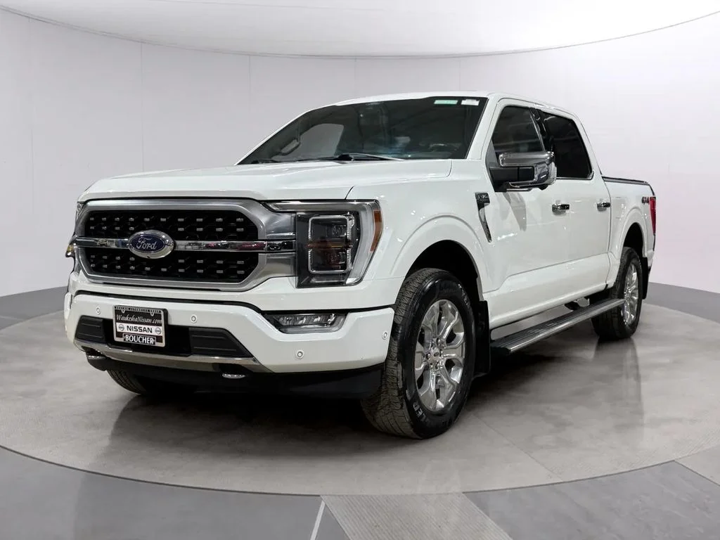Used 2021 Star White Metallic Tri-Coat Ford Platinum image 7