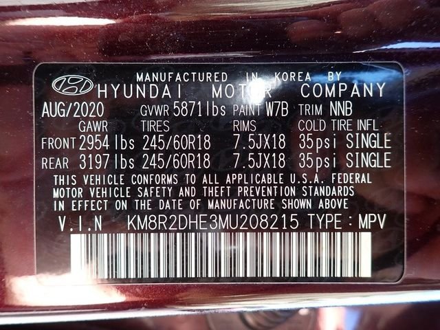 Certified Used 2021 Red Hyundai SEL image 19