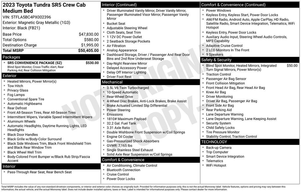 Used 2023 Gray Toyota SR5 image 3