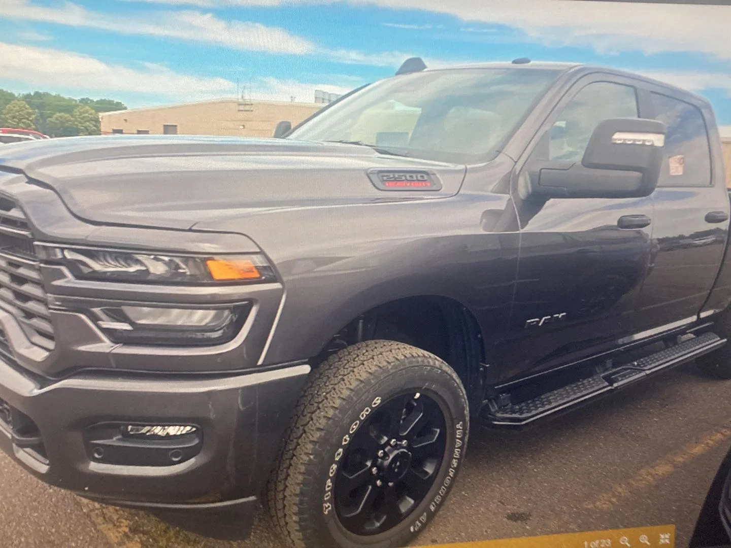 Used 2025 Granite Crystal Metallic Clearcoat Ram Big Horn image 3