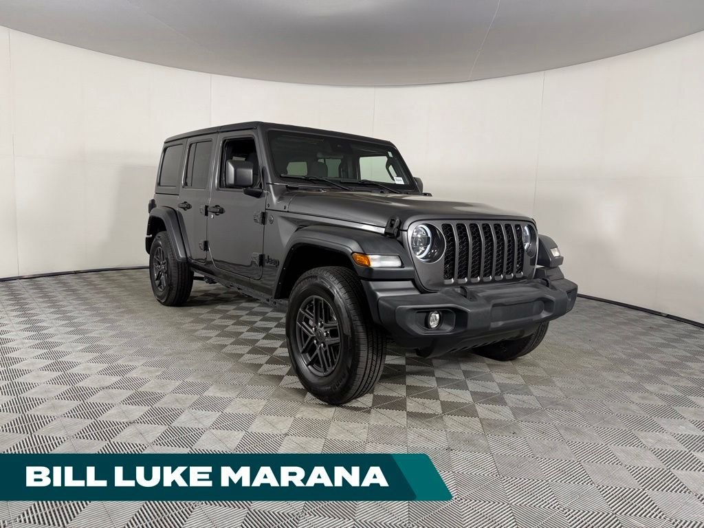 Used 2024 Gray Jeep Sport S image 1