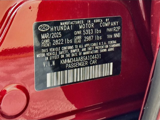 Certified Used 2025 Red Hyundai SEL image 48