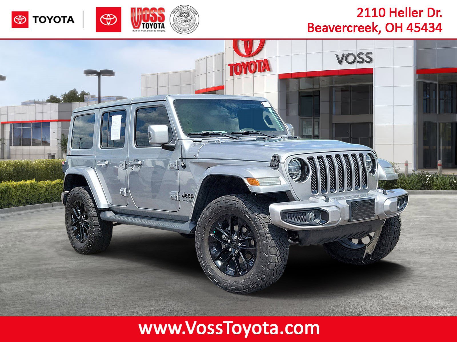 Used 2021 Billet Silver Metallic Clear Coat Jeep High Altitude image 1