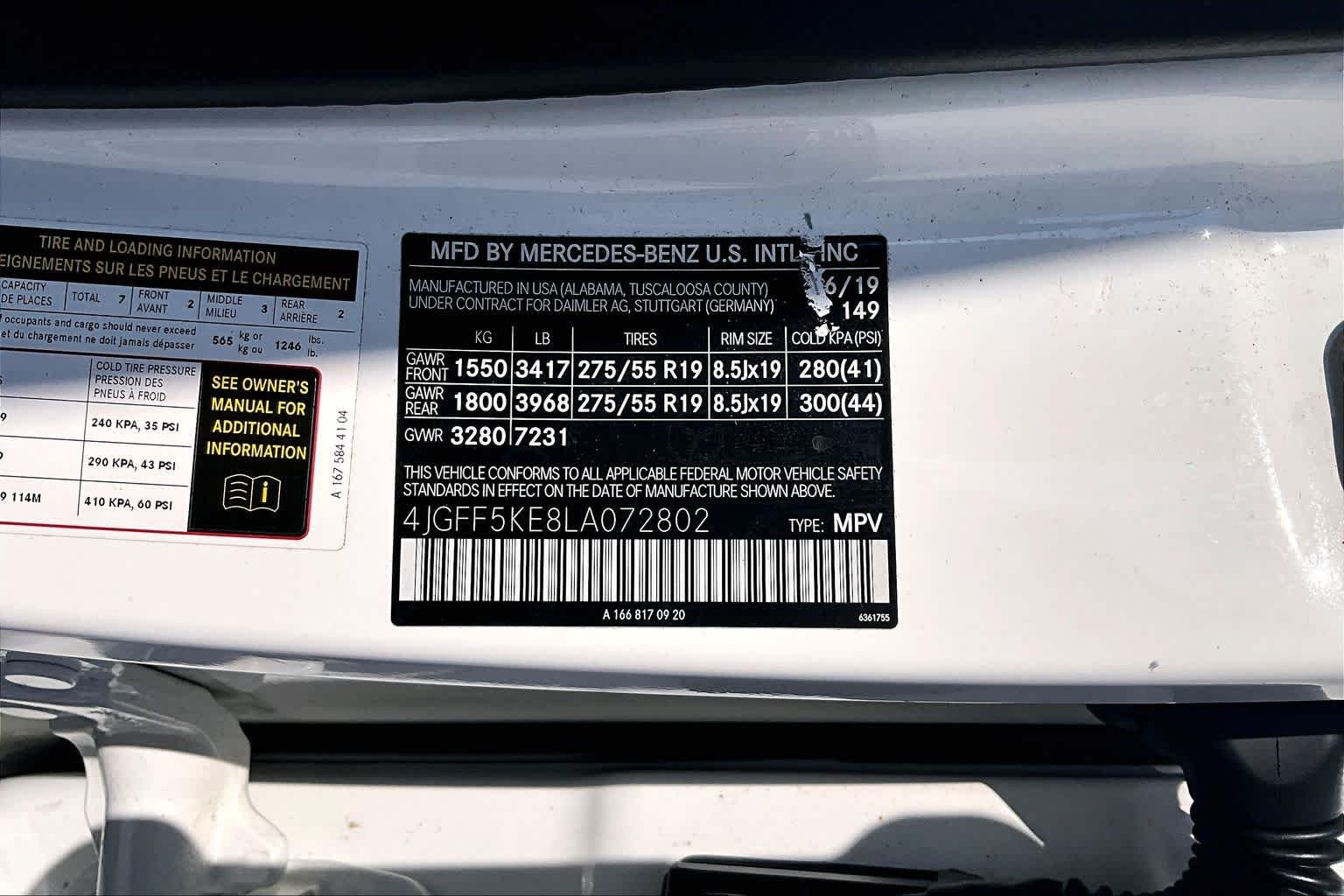 Used 2020 Polar White Mercedes-Benz GLS 450 image 32