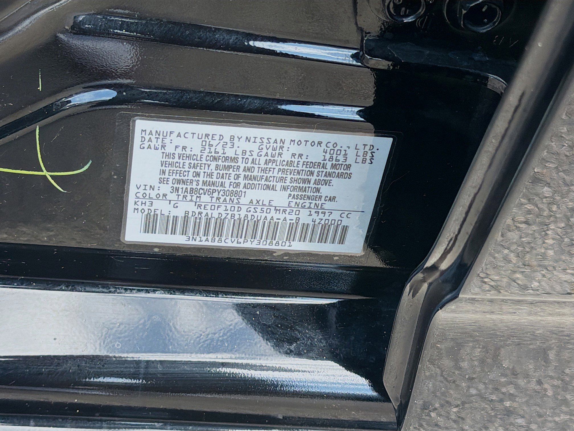 Used 2023 Super Black Nissan SV image 35