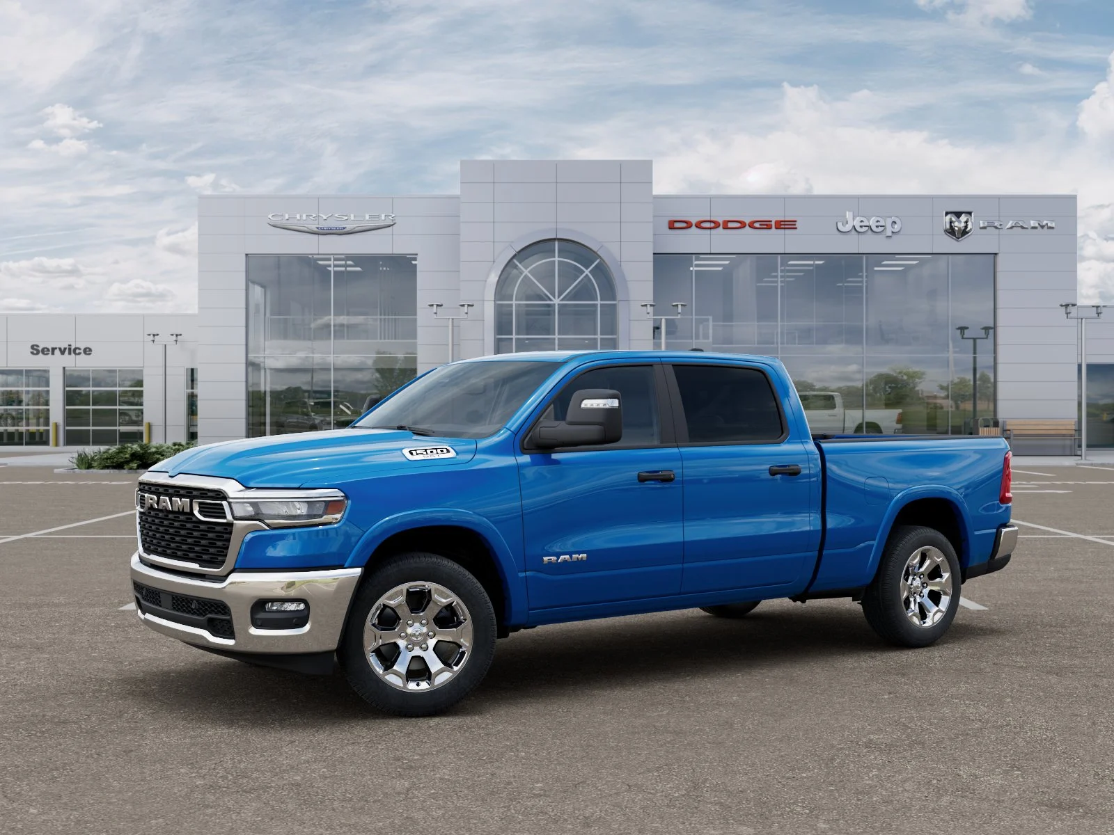 New 2025 Hydro Blue Pearl-Coat Exterior Paint RAM Big Horn/Lone Star image 31