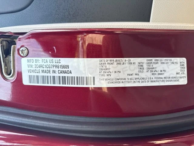 Used 2023 Velvet Red Pearlcoat Chrysler LX image 17