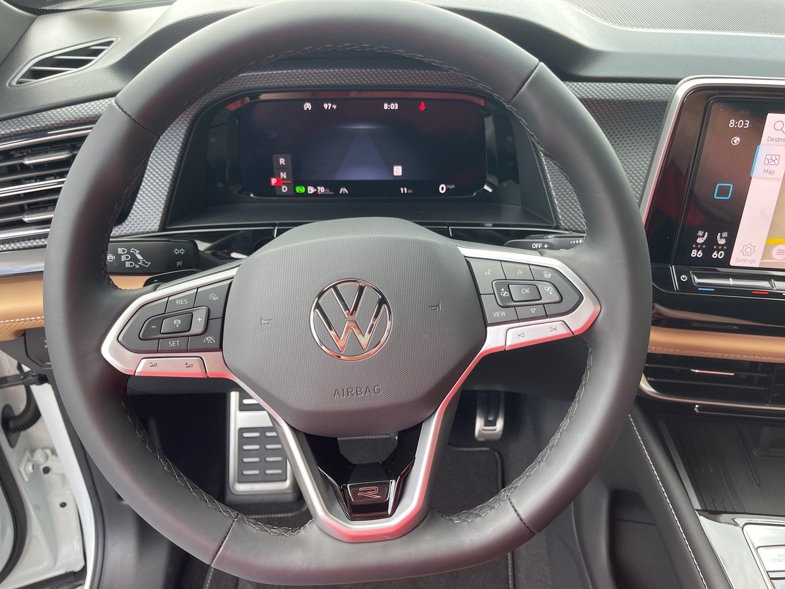 New 2026 Opal White Pearl Volkswagen SEL R-Line Black 4Motion image 7