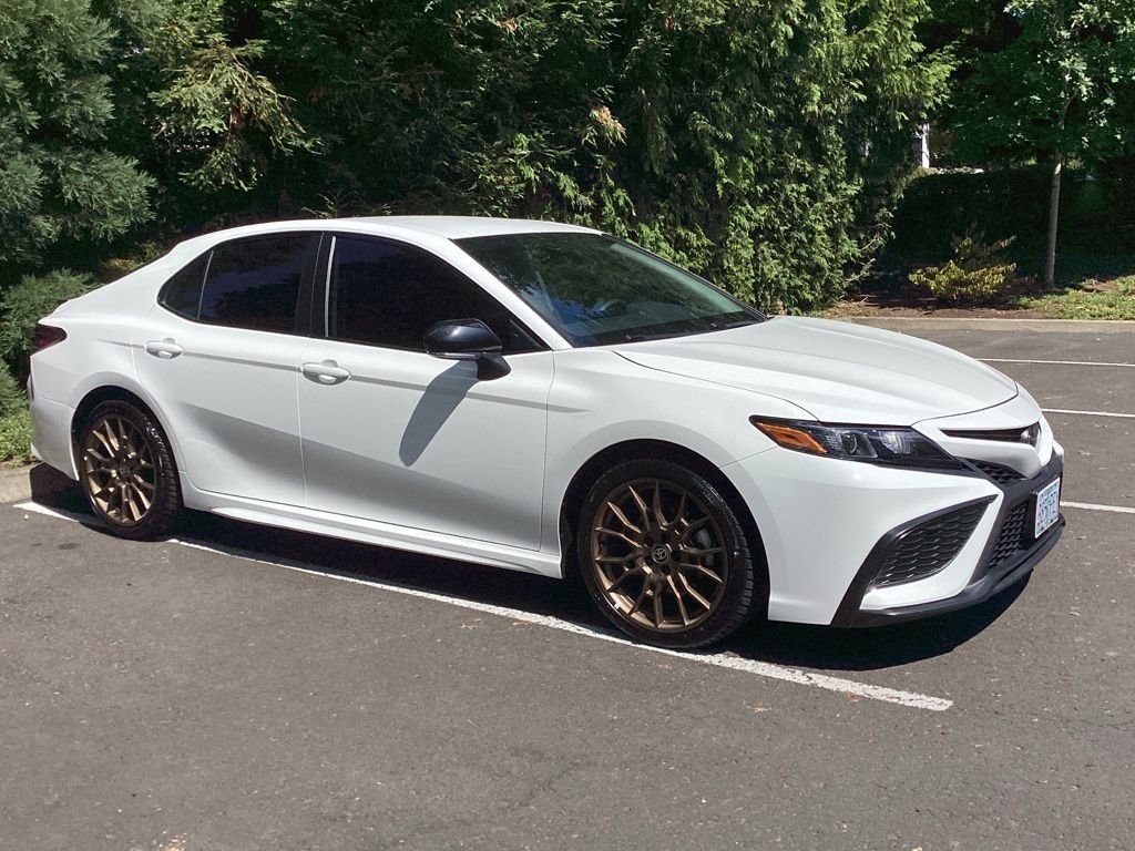 Certified Used 2023 White Toyota SE Nightshade image 8