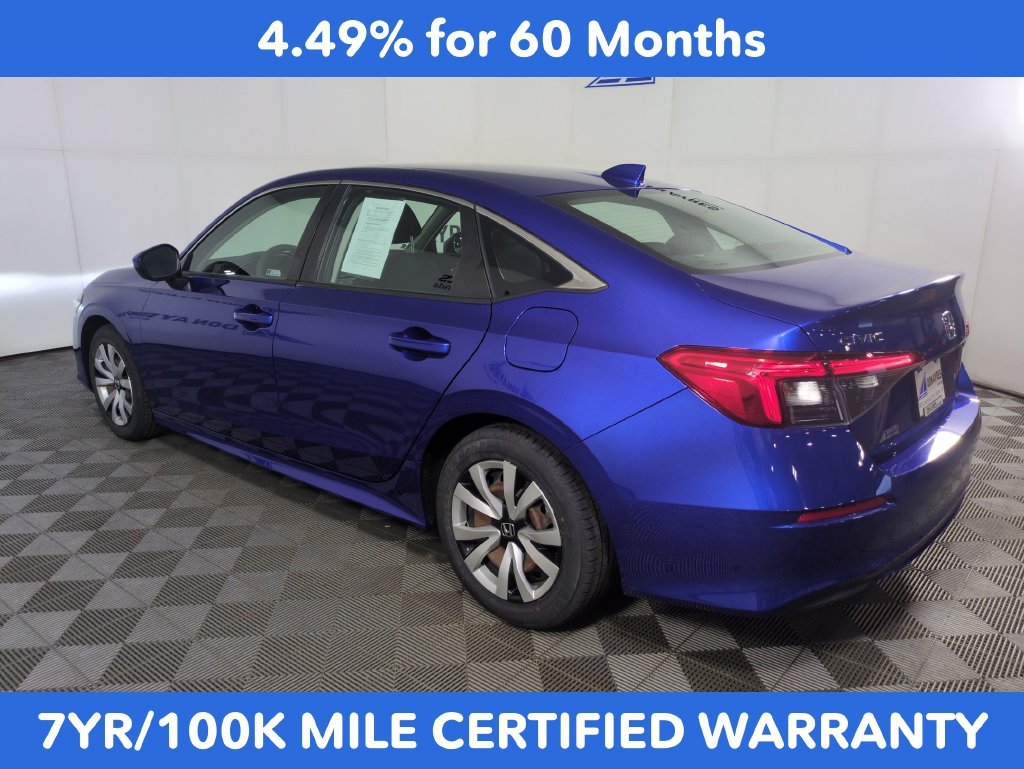 Certified Used 2022 Aegean Blue Metallic Honda LX image 3