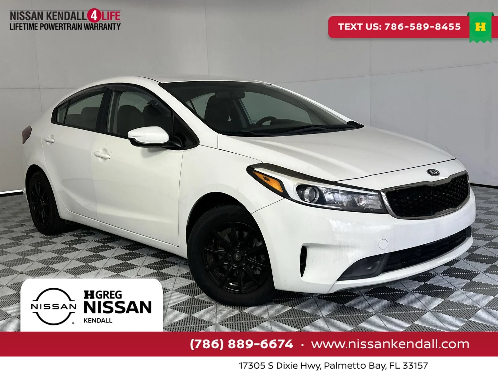 Used 2017 White Kia LX image 1