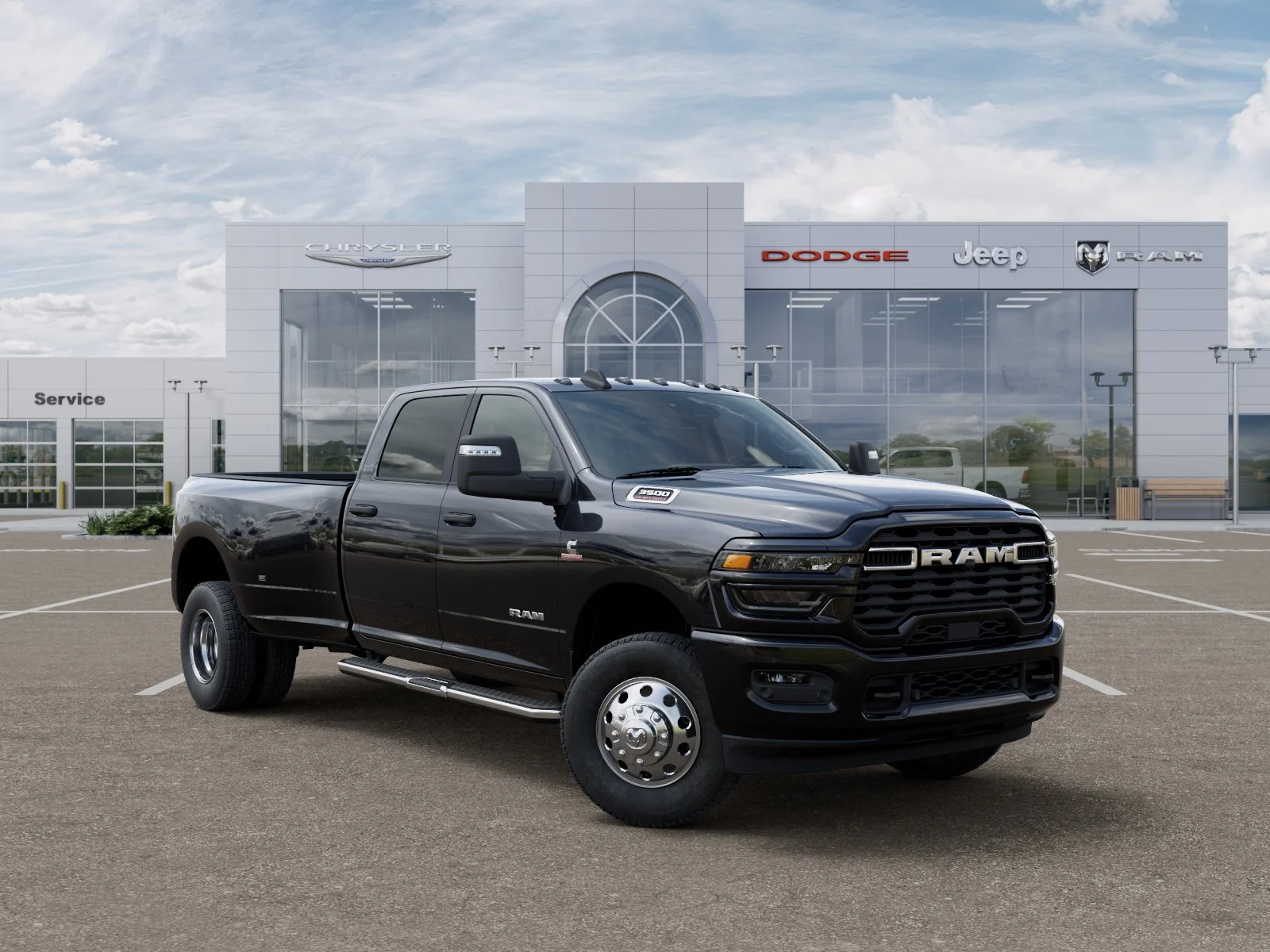 New 2026 Diamond Black Crystal Pearl-Coat Exterior Paint RAM Big Horn image 35