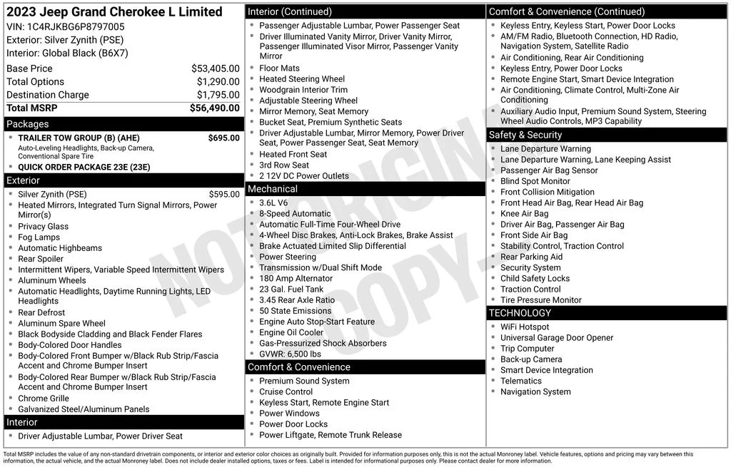 Certified Used 2023 Silver Jeep Limited image 6