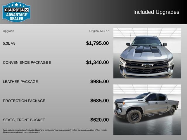 Used 2023 STERLING GRAY METALLIC Chevrolet LT Trail Boss image 3