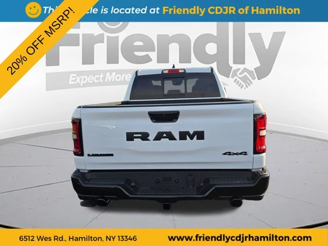 New 2026 Bright White Clear-Coat Exterior Paint RAM Laramie image 6